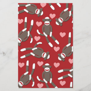 Sock Monkey Hearts