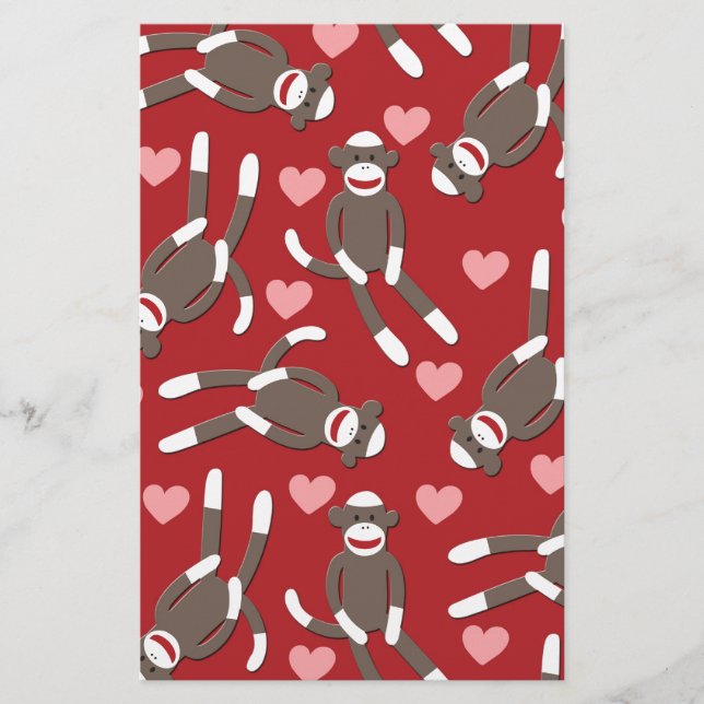 Sock Monkey Hearts (Front)