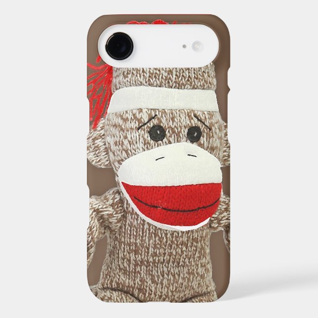 sock monkey iphone 5 case (Back)