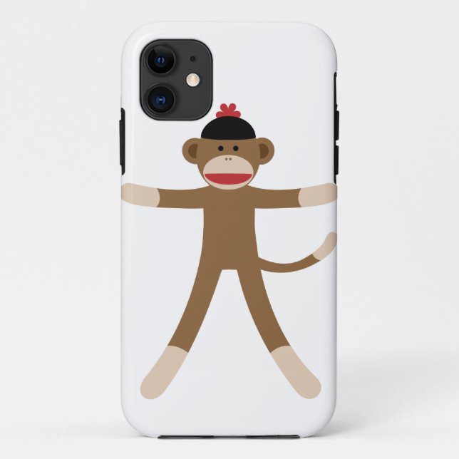 sock monkey iphone 5 case (Back)