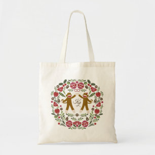Sock Monkey Joy Tote Bag