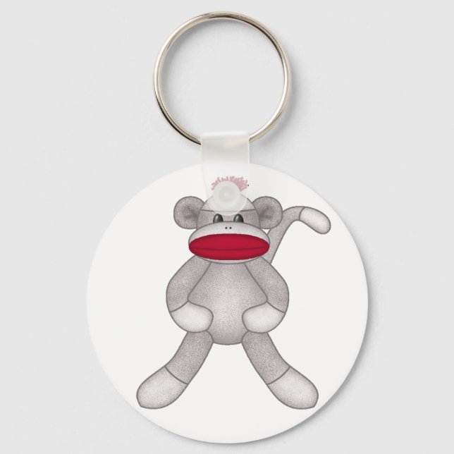 Sock Monkey Key Ring (Front)
