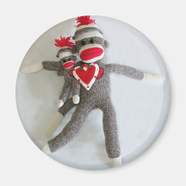Sock Monkey Love #1 Magnet (Front)
