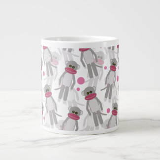 Sock Monkey Madness Large Coffee Mug