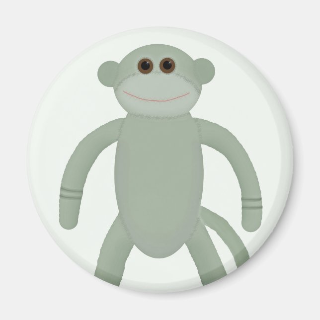 Sock Monkey Magnet (Front)