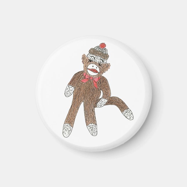 Sock Monkey magnet (Front)