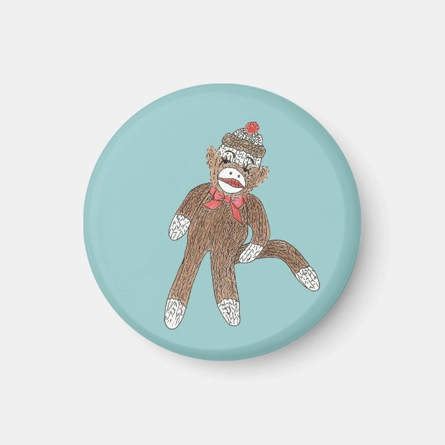 Sock Monkey magnet (Front)