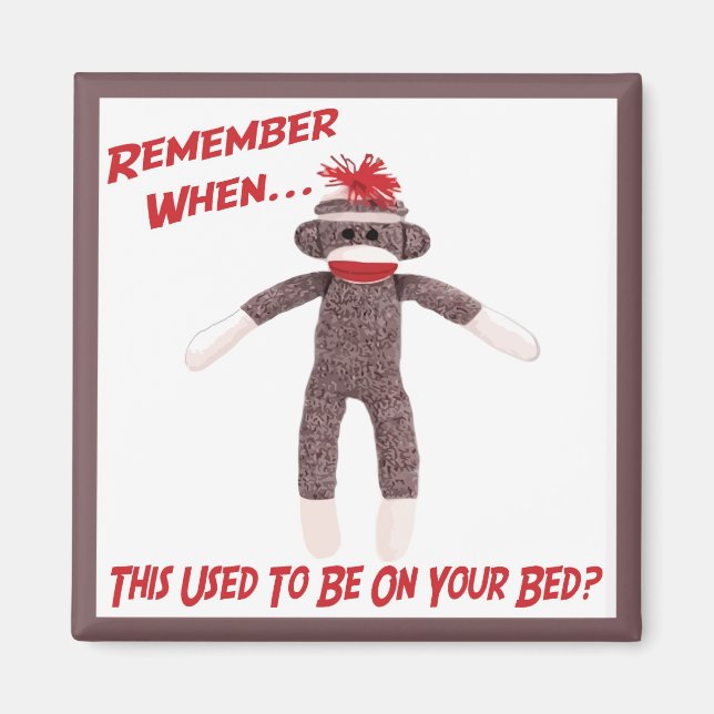 Sock Monkey Magnet (Front)