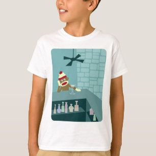 Sock Monkey Martini Bar T-Shirt