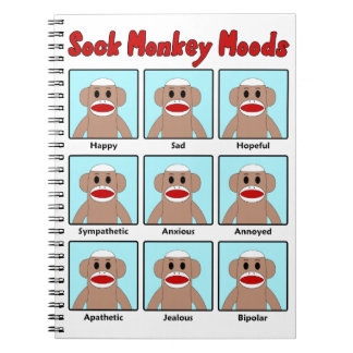 Sock Monkey Moods Notebook