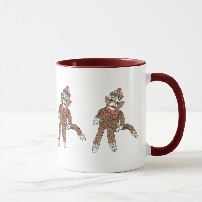 Sock Monkey Mug (Right)