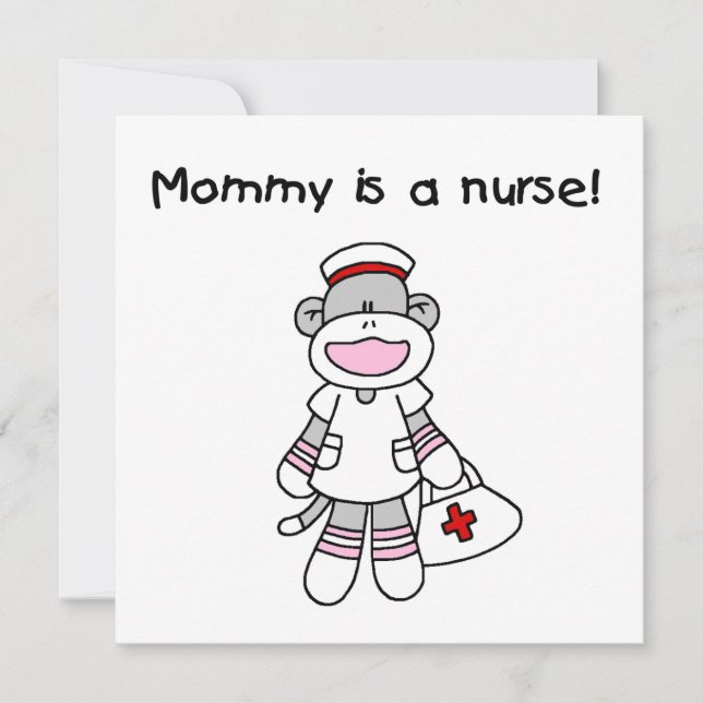 Sock Monkey Mummy Nurse T-shirts and Gifts (Front)