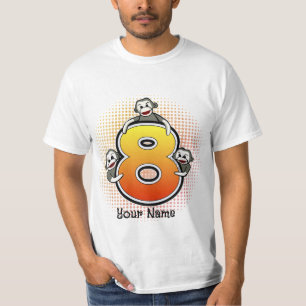 Sock Monkey  Number 8 T-Shirt
