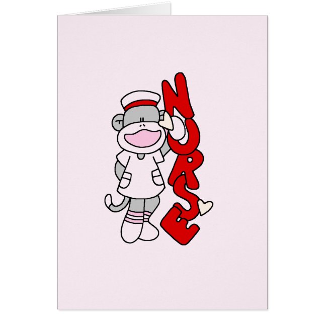Sock Monkey Nurse T-shirts and Gifts (Front)