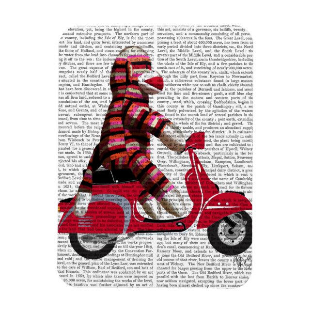 Sock Monkey on Moped Magnet (Vertical)