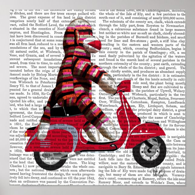 Sock Monkey on Moped Poster (Front)