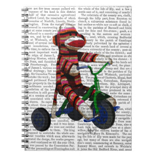 Sock Monkey on Tricycle Notebook