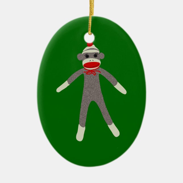 Sock Monkey Ornament (Front)