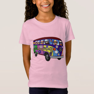 Sock Monkey Peace Bus T-Shirt