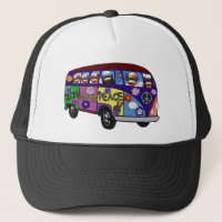 Sock Monkey Peace Bus