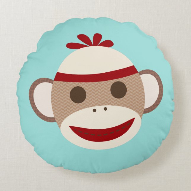Sock Monkey Pillow (Front)