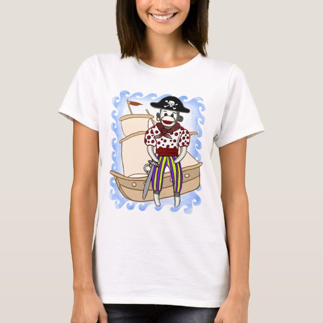  Sock Monkey Pirate t-shirt  (Front)