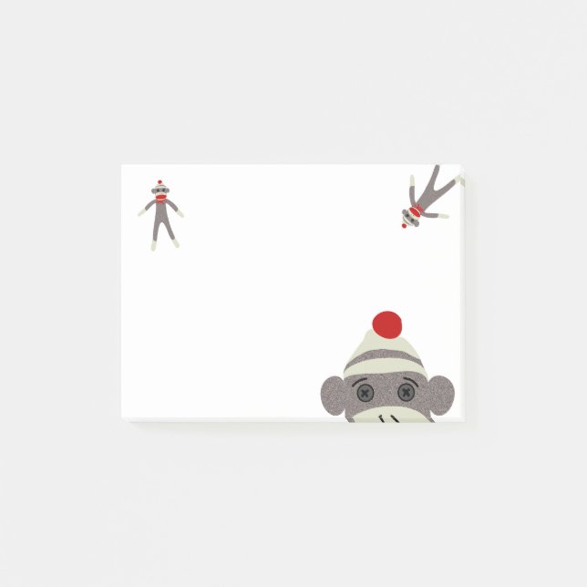 Sock Monkey Post-it Notes (Front)