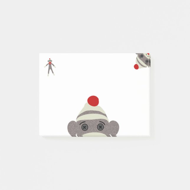 Sock Monkey Post-it Notes (Front)