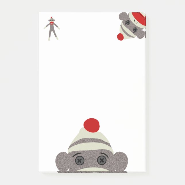 Sock Monkey Post-it Notes (Front)