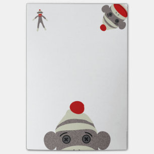Sock Monkey Post-it Notes