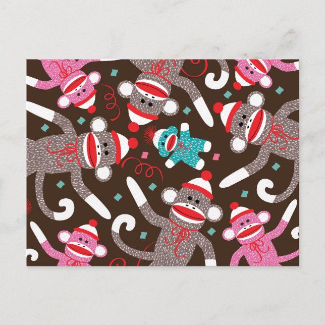 Sock Monkey Postcard (Front)