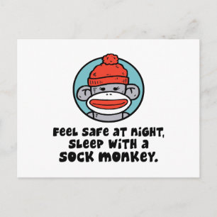 Sock Monkey Postcard