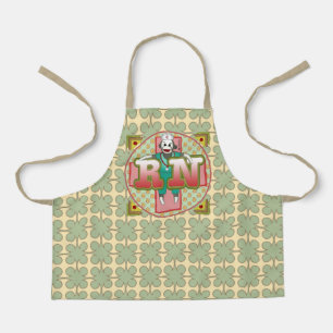 Sock Monkey RN Nurse apron