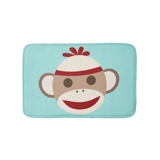 Sock Monkey Rug / Bath Mat (Front)