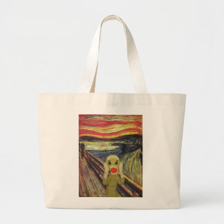 Sock Monkey Scream tote bag