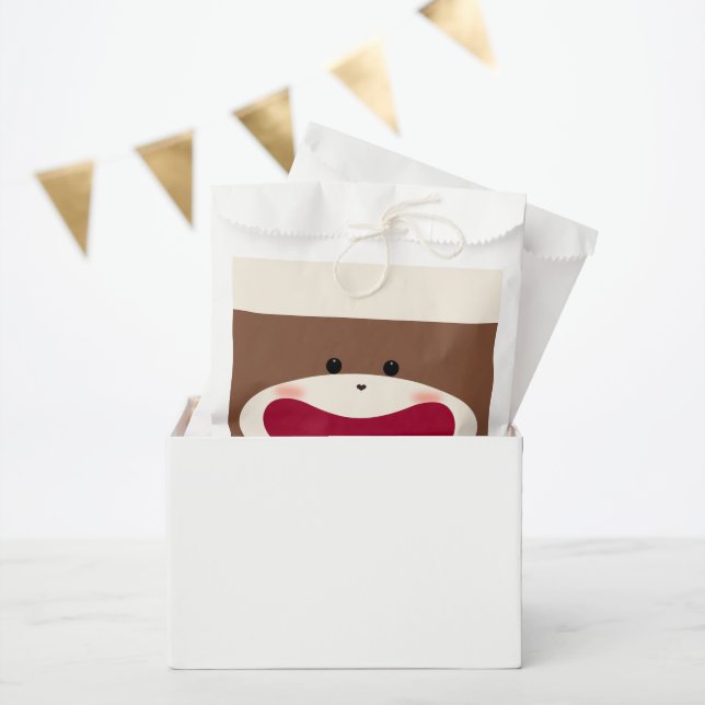 Sock Monkey Smile(Boy)  Favour Bags (Party)