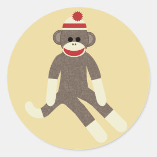 sock monkey stickers