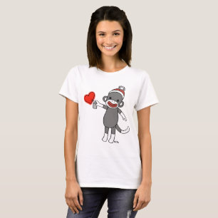 Sock Monkey T-shirt Cute Sock Monkey Graphic tee