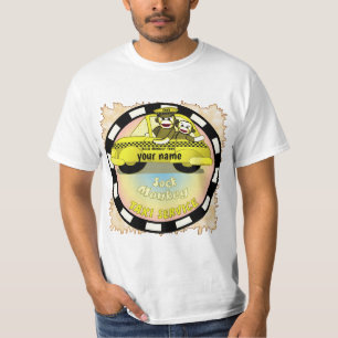 Sock Monkey Taxi  t-shirt 
