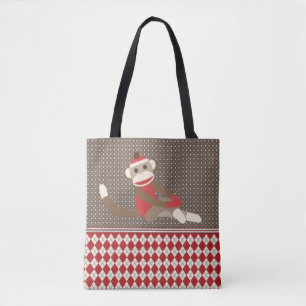 Sock Monkey Tote Bag
