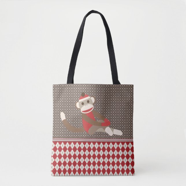 Sock Monkey Tote Bag (Front)