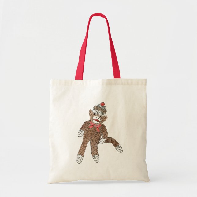 Sock Monkey Tote Bag (Front)