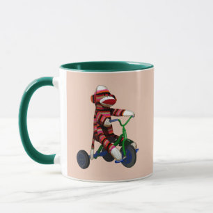 Sock Monkey Tricycle Mug