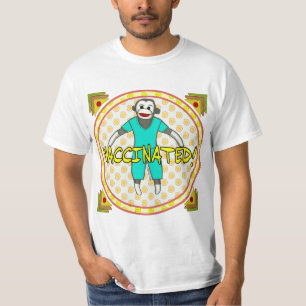 Sock Monkey Vaccinated T-Shirt