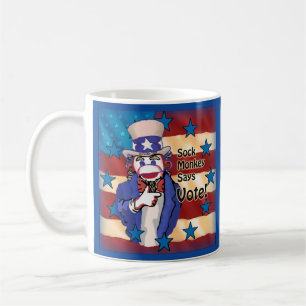 Sock Monkey Vote   mug