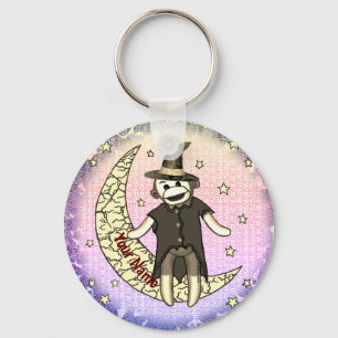sock monkey witch Keychain