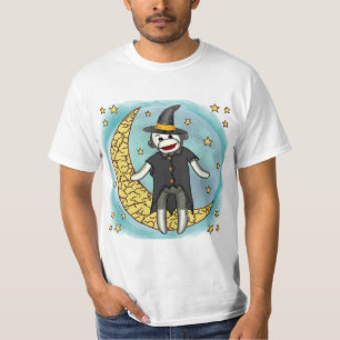 Sock Monkey Witch t-shirt
