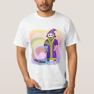 Sock Monkey Wizard  t-shirt