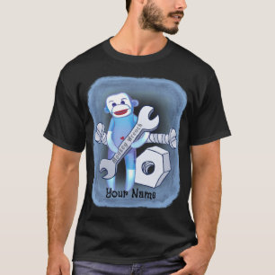 Sock Monkey Wrench mechanic t-shirt