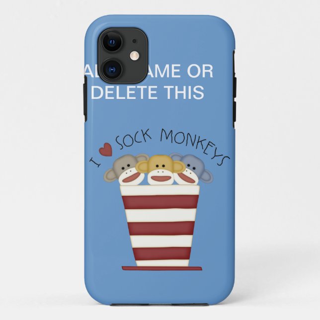 SOCK MONKEY'S Barely There iPhone 5 CASE (Back)